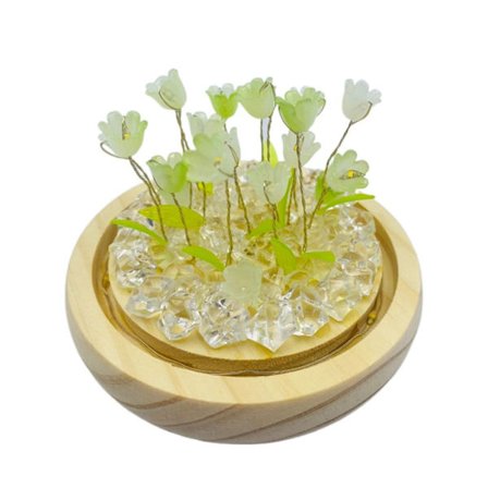 Tulip Night Light Blommig lampa GRÖN