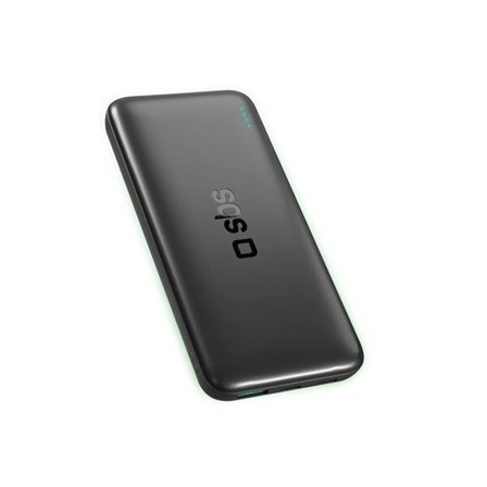 SBS Infinity Power Bank 10000mAh 10W LiFePo4 USB-A USB-C - Sort
