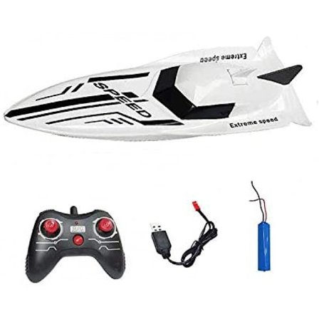 Leke Grenseoverskridende Ny Fjernkontrollbåt Simulering Mini Speedbåt Vann Svømming Sommerleke Firekanals Elektrisk Båtmodell