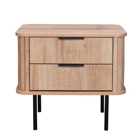 Pyörivä yöpöytä laatikoilla, Sonoma Oak -viimeistely