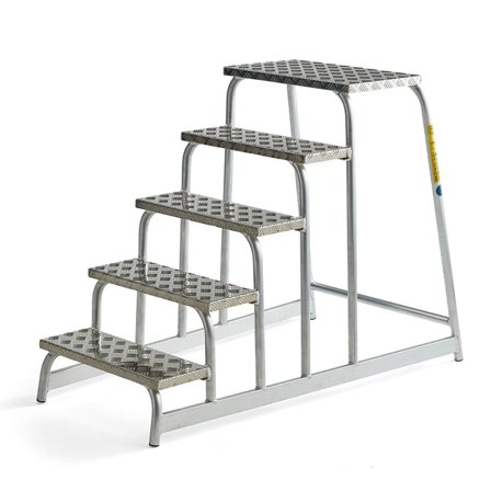 Step stool INCREASE, 5 steps, platform height 1000 mm