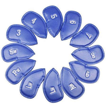 Golf-raudat suojuspaikka paksu PU-nahka mailan suoja päähattu suojus