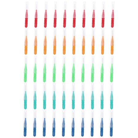 30/40/50/60 stk./æske Tandstik Dental Interdental Børste 0,6-1,5 mm Rengøring Mellem Tænderne Mundpleje Ortodontisk I Form Tandtråd