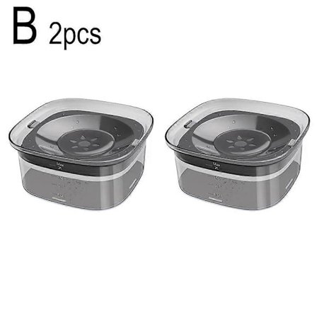 Läikkymätön koiran juomakuppi, roiskesuojattu, näkyvä vedenkorkeus