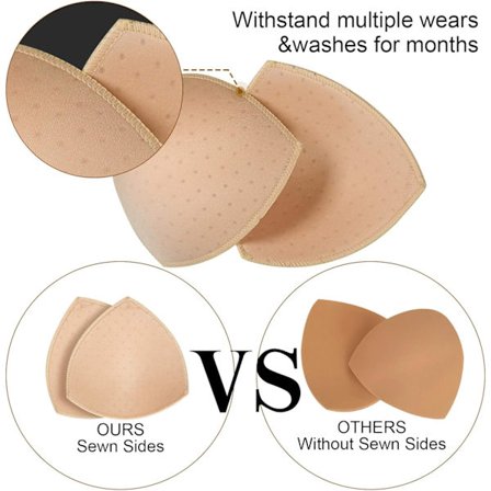 BH-pehmusteet 5 paria. BH-pehmusteet Hengittävät