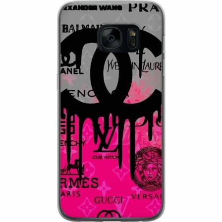 Samsung Galaxy S7 Genomskinligt Skal Cc Pink