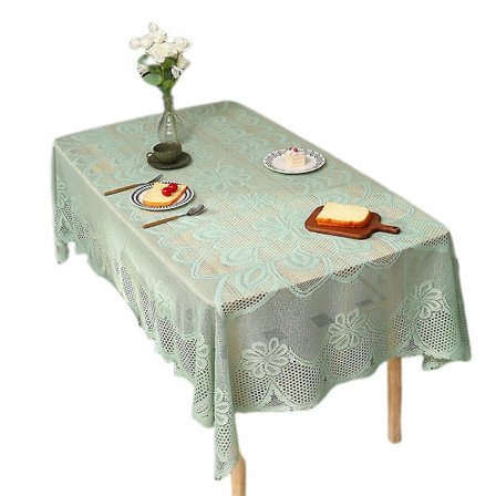 Dug, Blonde Dug Rektangulær Vintage Chic Ensfarvet Blomstermønster Blonde Duge Polyesterstof Til Bryllupsfest Spisestue Køkkenbord