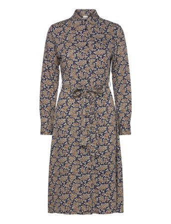 GANT | Slim Paisley Shirt Dress | 36