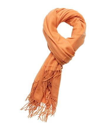 Les Deux Solid Wool Scarf Accessories Scarves Winter Scarves Orange Les Deux