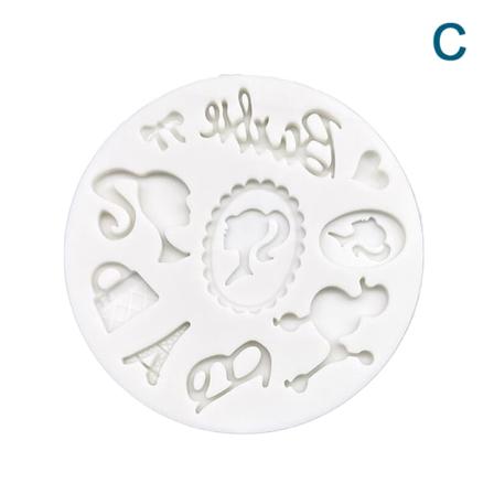 Silikone Forme Pige Fondant Forme Kage Tube Kage Pans Decor Too C