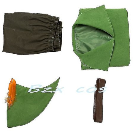 Peter Pan Cosplay Anime Costume Green Elf Uniform Dresses Boys Girls Halloween Carnival Costume Fancy Dress Suit Men -a
