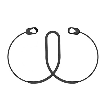Earphone Anti-lost Strap Praktisk Silikone Hals Rundt Bluetooth-kompatibel Earbud Strap Til Sony Wf-1000xm3(sort)