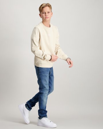 Calvin Klein DARK BLUE VISUAL SLIM Blauw Jeans Jongens - Kids Brand Store