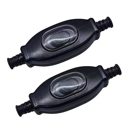 2 stk. Vandtæt Inline Rocker Switch Ledning Switch 250v Udendørs Inline Switch Inline Trykknap Switch Til Lamper Elektriske Apparater Transformere