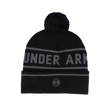 Under Armour - Drive Beanie Black Pom Pom Black Beanie - @ Hatstore