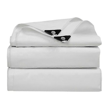 Slitesterk 2x4m Hvit Kraftig Presenning - Vanntett, UV-bestandig Dekke