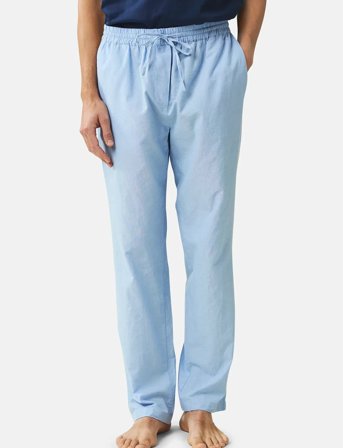 Lexington Home Icons Ken Organic Cotton Light Oxford Pajama Pants - Blue - XL