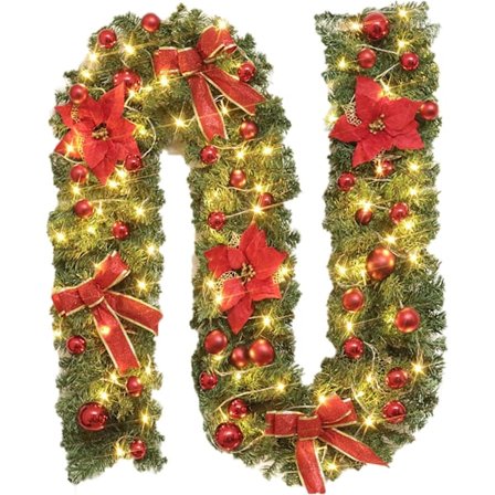 Juletræ Kunstig Vinstok - 8,9ft Rød Bær Girland