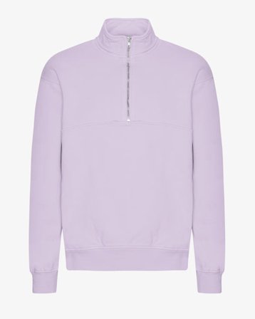 Organic Quarter Zip - Soft Lavender