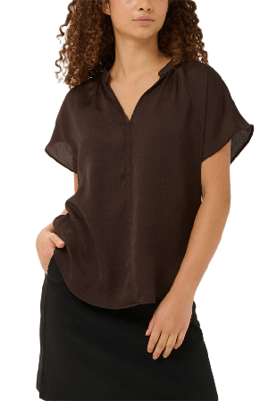 Soaked In Luxury SLParis Blouse Skjortor Dam Brun XL