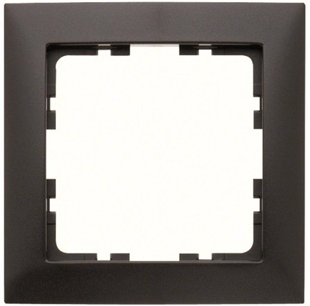 Hager 10119949 Kombinasjonsramme 1-roms, antrasitt, Strømbrytere & vegguttak