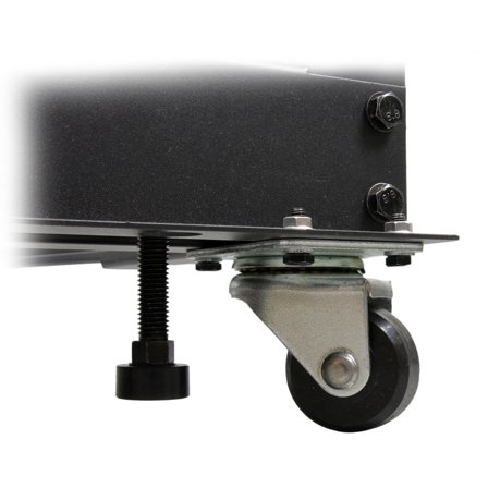 StarTech 18U 19" Open Frame Server Rack, 4 Post Adjustable Depth 22-40" Mobile, Free Standing Rolling Network/Computer Equipment Data Rack, Dell