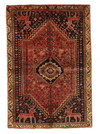 Medaljong Liten Ghashghai Matta 113X161 Ull