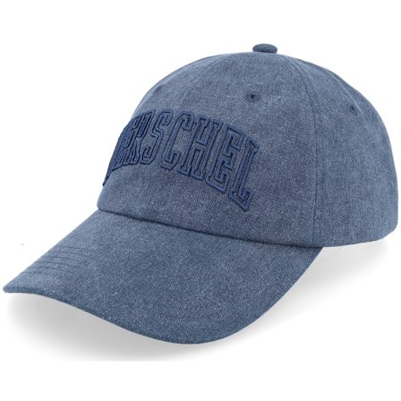 Herschel - Blue - unconstructed - Cap - Sylas Faculty Cap Navy Stonewash Dad Cap - Hatstore