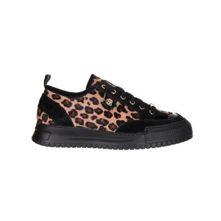 Baldinini Leopard print sneakers , Bruin , Dames , Maat: 39 EU