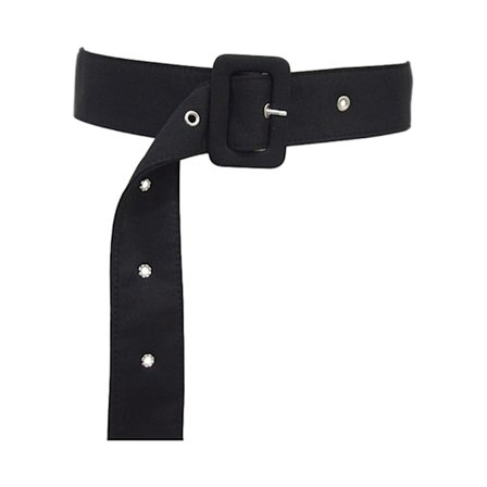 Dame Trenchcoat Bælte Alsidigt Fleksibelt Justerbart Sort Spænde