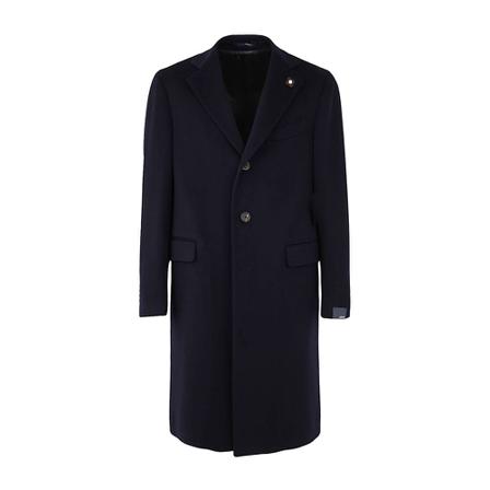 Lardini, Single Breasted Coat Blauw, Heren, Maat:M