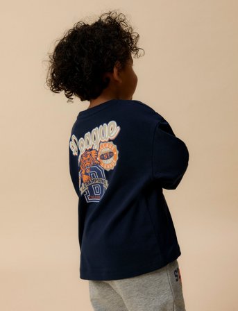 name it Nmmlamont Ls Top Box - Navy - 116