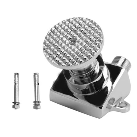 Fodpedal vandventil, gulvmonteret pedalventil rustfrit stål vandbesparende fodpedal vandhane kontrolventil til offentlige steder Doub