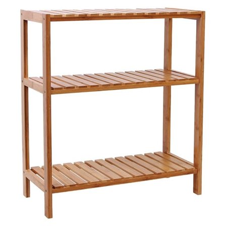 Oppbevaringshylle i bambus med 3 hyller