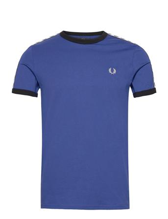 Taped Ringer T-Shirt T-shirts Short-sleeved Sininen Fred Perry