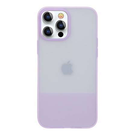 Kingxbar Plain Series cover til iPhone 13 Pro silikoneetui lilla