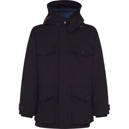 Tommy Hilfiger Heavy lærred parka Sort, Herre Vinterjakker