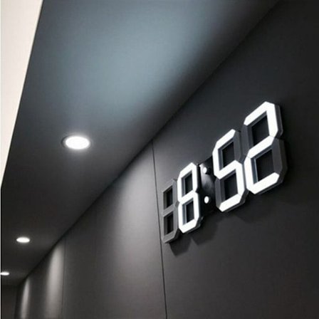 LED Väggklocka Väckarklocka LED Digital Väggklocka Reloj De Pared Klocka Alarm Digitalt Alarm Bordsklocka Digitala Väggklockor Digitala LED 