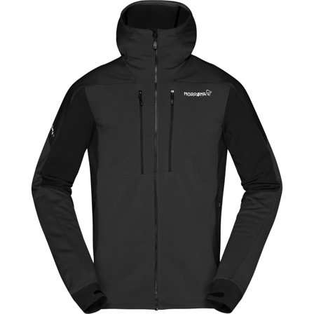 Norrøna Men's Trollveggen Powerstretch Pro Zip Hood Men Mid layer tops Black S