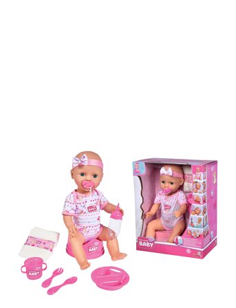New Born Baby Doll, Pink Accessories Pink Simba Toys