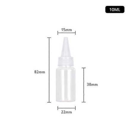 30 st Plast Kläm Droppflaska 5-250ml Transparent Spetsmunstycke Plast Klämbar Underflaska