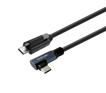 VIVOLINK USB-C to USB-C Cable Angled
