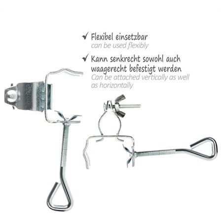 Parasolholder - Parasolholder til Balkon Gelænder eller Bord -