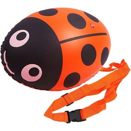 Mycket Synlig Simboj, Säkerhets Sim Secure Bogseringsflöte för Öppet Vatten Simmare Triathleter Snorkling Säker Simträning Orange