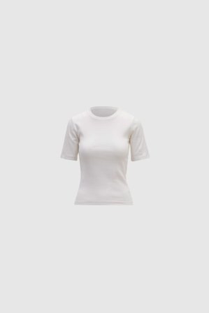 CAMILLA PIHL - Pippa Rib Tee - Ecru - XXL