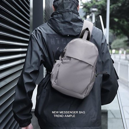 Harmaa nahkainen pieni olkalaukku rinkan olkahihna miesten naisten