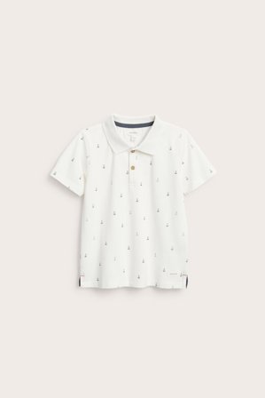 Newbie | Kortermet piké med seilbåter Offwhite 122/128 | Offwhite