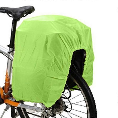 Regnslag til cykel, Regnslag til cykeltasker, Cykelovertræk til tasker bag på cyklen, Vandbeskyttelse, Ultralet og sammenfoldeligt