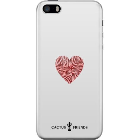 Kompatibelt Mobildeksel til Apple Apple iPhone 5s Cactus and Friends - Fingerprint Love