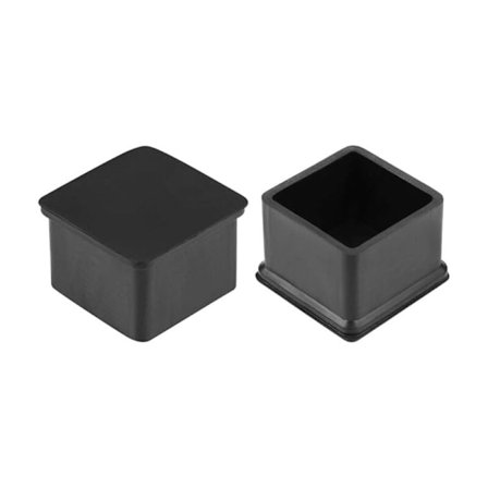 40mm x 40mm Gummistolbeinhetter, Firkantede Møbelbordbeinhetter, 4 Stykker
